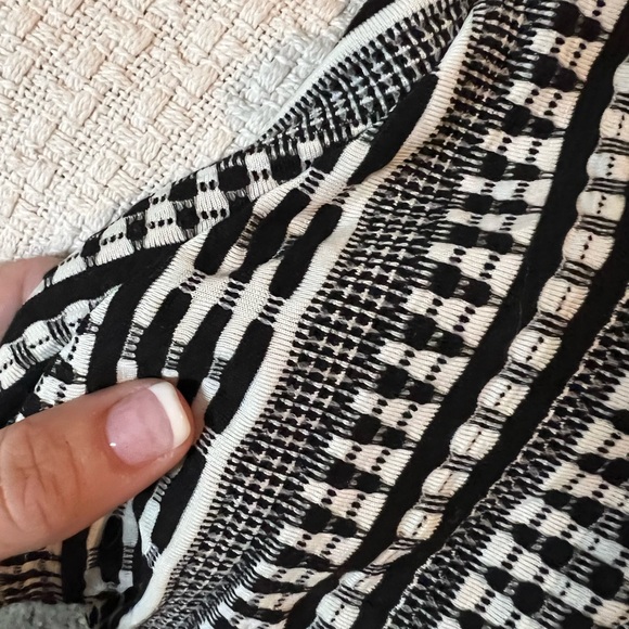 NOT FOR SALE Loft Textured Black and White patterned A-line dress - Picture 8 of 8